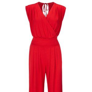 Uptown Jumpsuit, gorgeous red!